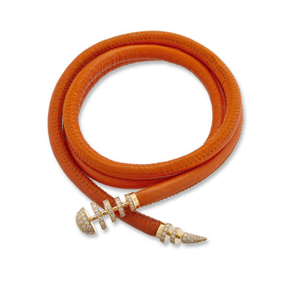Cosmos Leather string Orange
