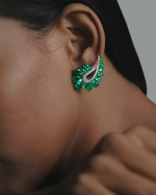 Emerald Maharaja Earring